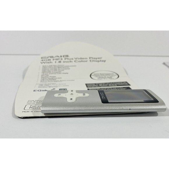 Craig MP3 4GB Plus Video Player 1.8” Color Display Music Untested Parts Repair - Picture 10 of 11